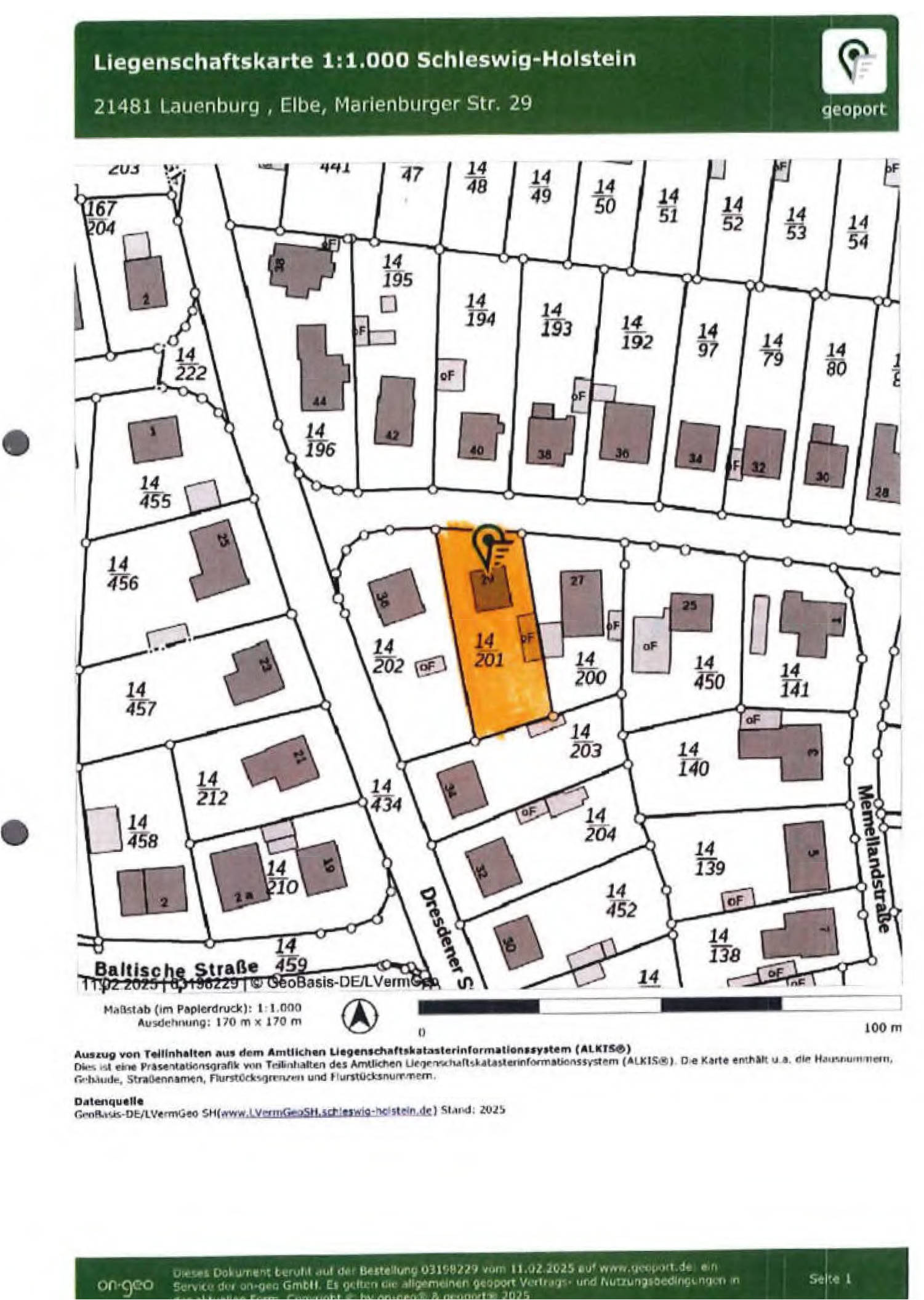 schleswig-holstein 9 K 12/24 Marienburger Straße 29, 21481 Lauenburg 22