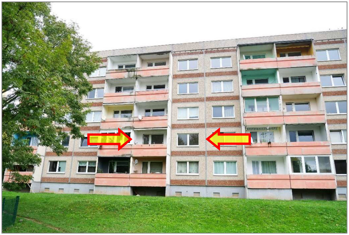 Wohnung im 1. OG rechts des Einganges 23 verbunden mit Sondereigentum an dem Keller K 14 in Am Tischplatt  22-24, 06567 Bad Frankenhausen