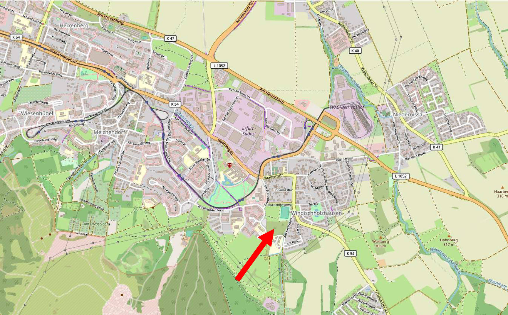 thueringen K 0014/2025 Unter dem Berge, 99097 Erfurt, Windischholzhausen 12