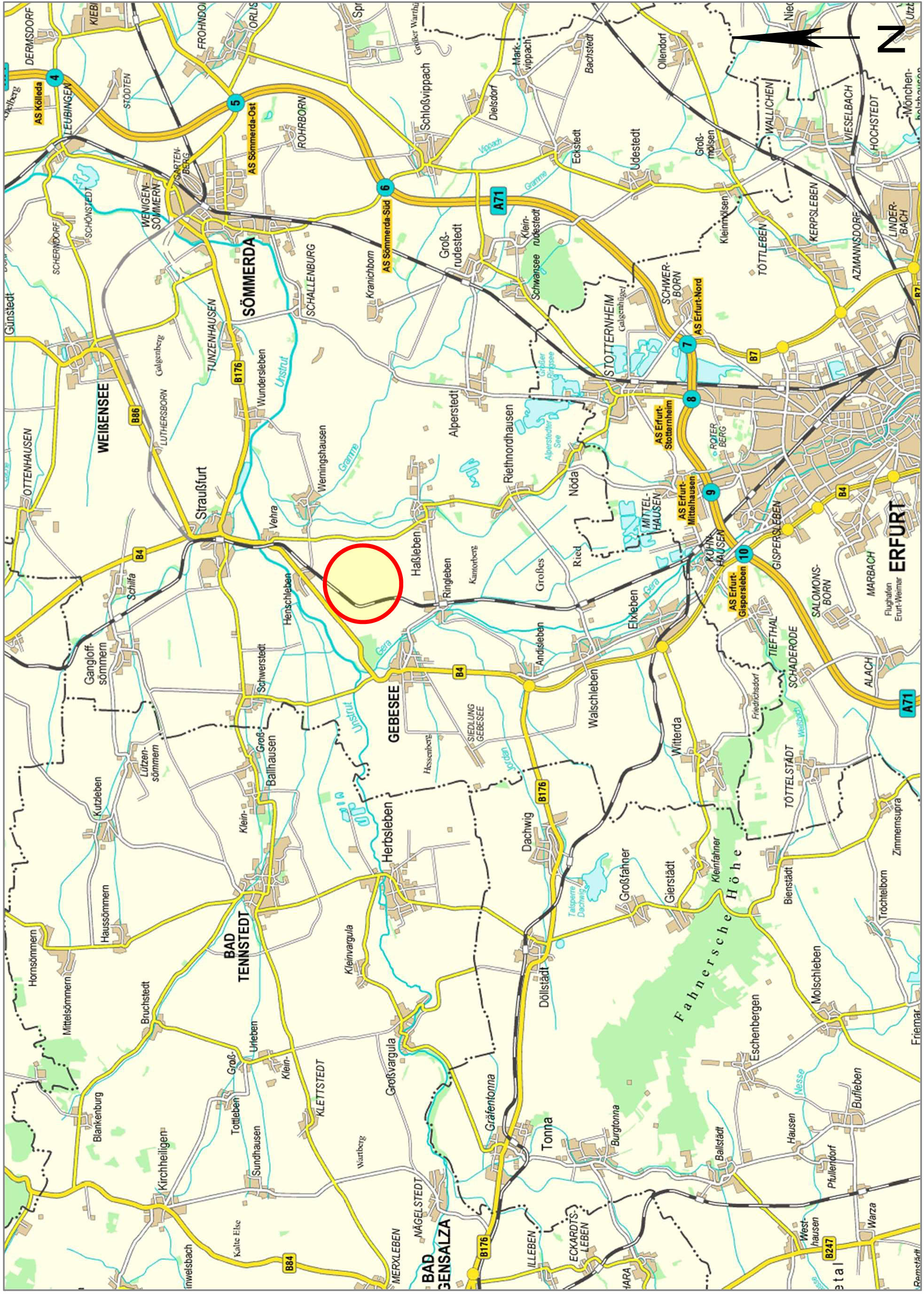 land- und forstwirtschaftlich genutztes Grundstück in Am Henschleber Berge, 99189 Haßleben - Bild 3