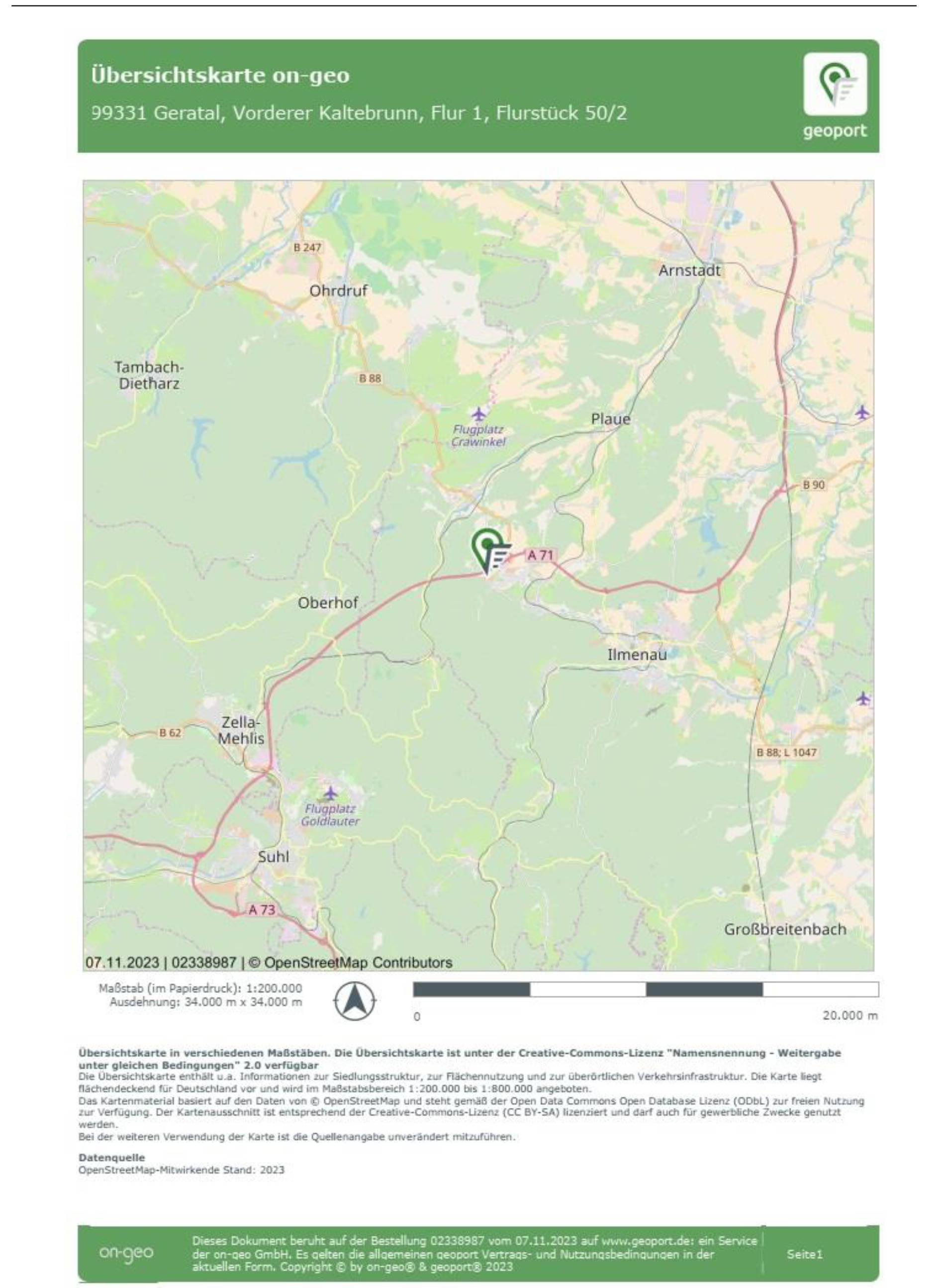 thueringen K0018-2023 Arlesberg, Vorderer Kaltebrunn, 99330 Geratal, Arlesberg