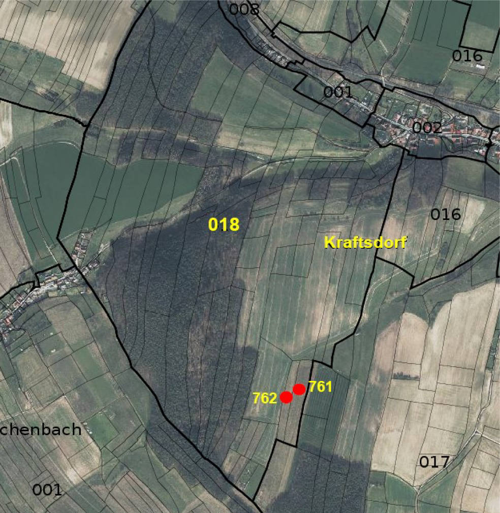 land- und forstwirtschaftlich genutztes Grundstück K 0028-2021 ., 07586 Kraftsdorf