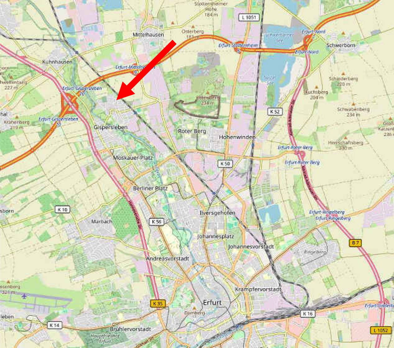 thueringen K 0036/2024 Eugenie-Marlitt-Weg, 99091 Erfurt, Gispersleben-Viti 18