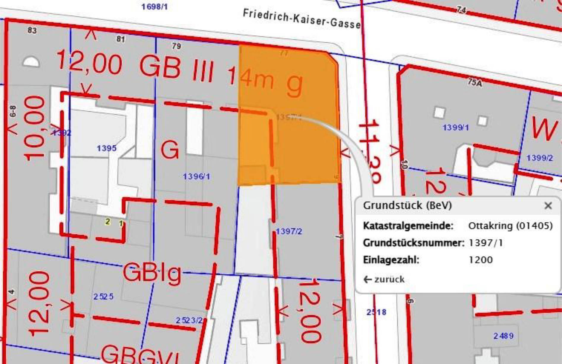 wien 13 E 1986/25i Wichtelgasse 9, Friedrich-Kaiser-Gasse 77, 1160 Wien 30