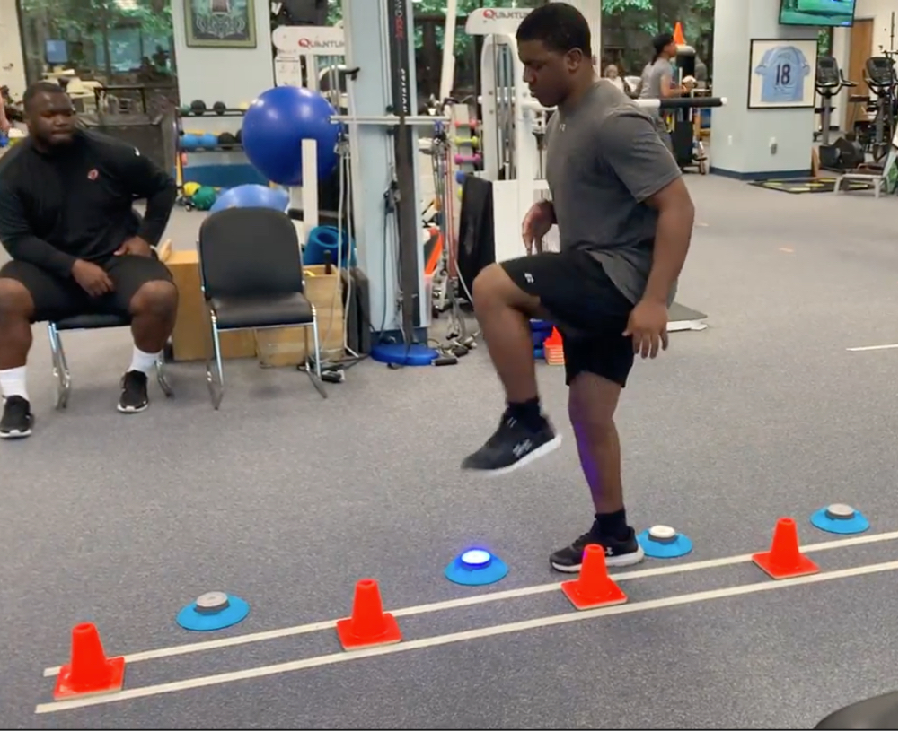 Cone High Knee Stepping w Targets