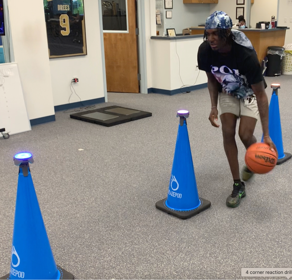 Dribbling through Target Cones