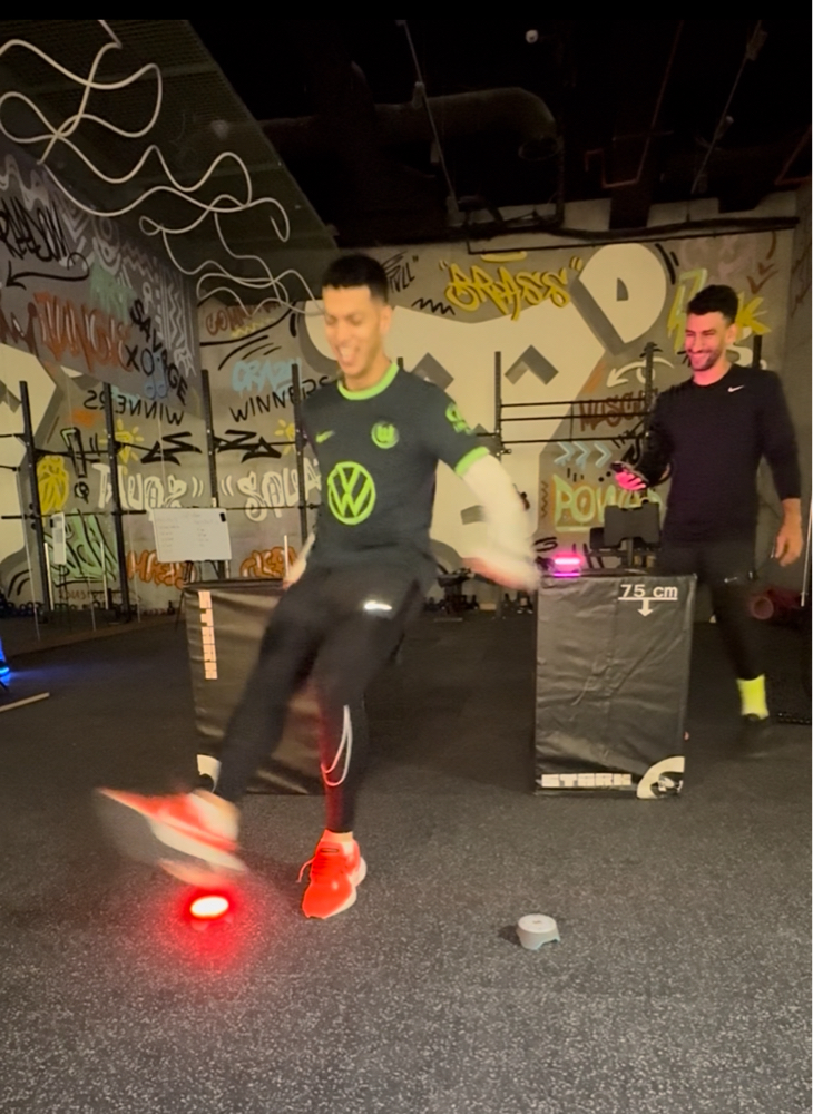 Reactive Agility Box Drill with BlazePods 