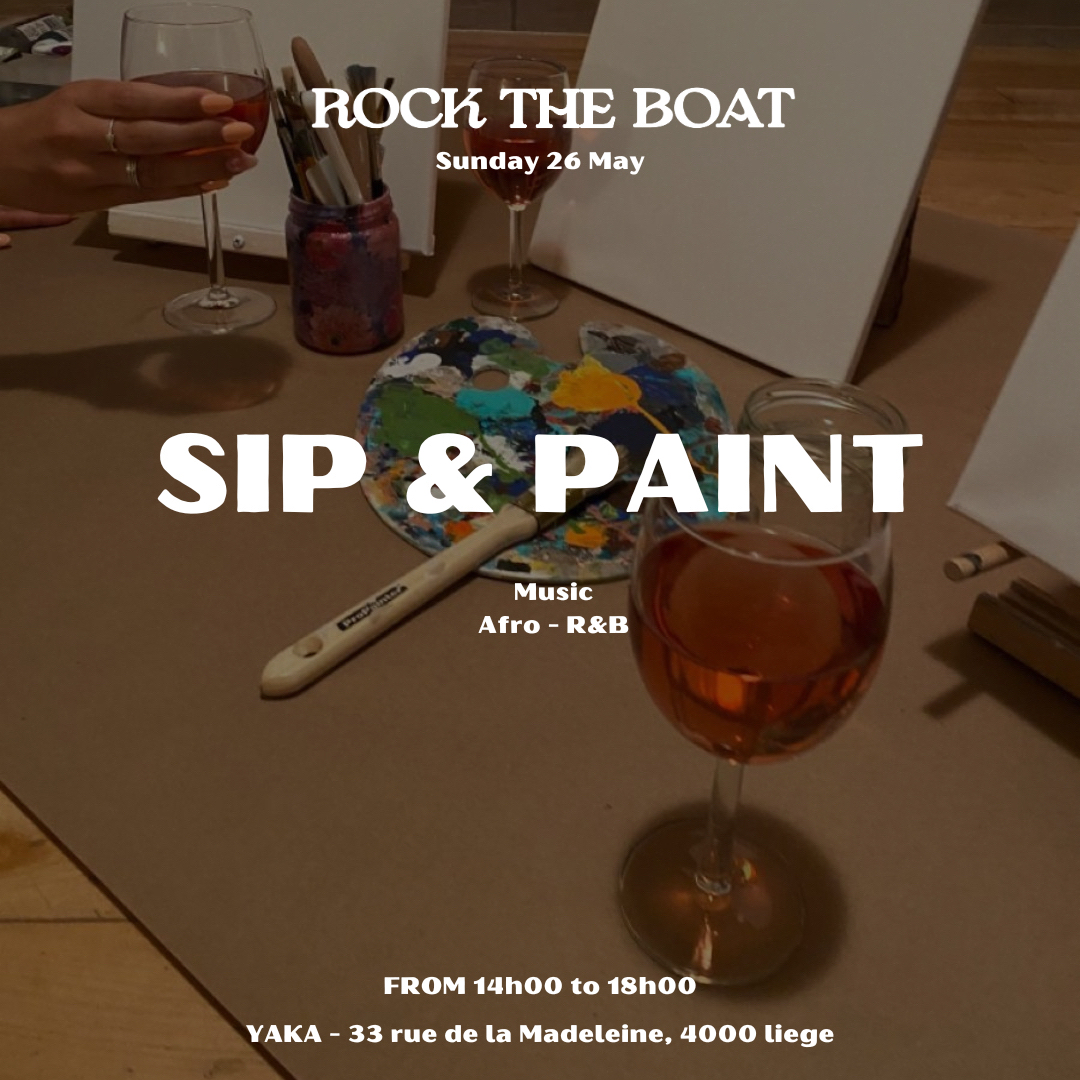 ROCK THE BOAT event (Sip & Paint at Yaka Afrotoria, ) hosted on the Vivus Quest Platform. Tickets available on vivushub.com