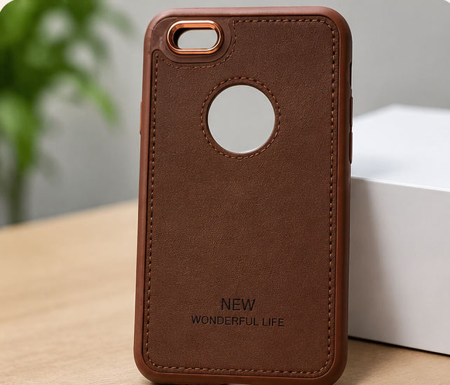 iPhone 6s Premium Leather Back Cover – Brown