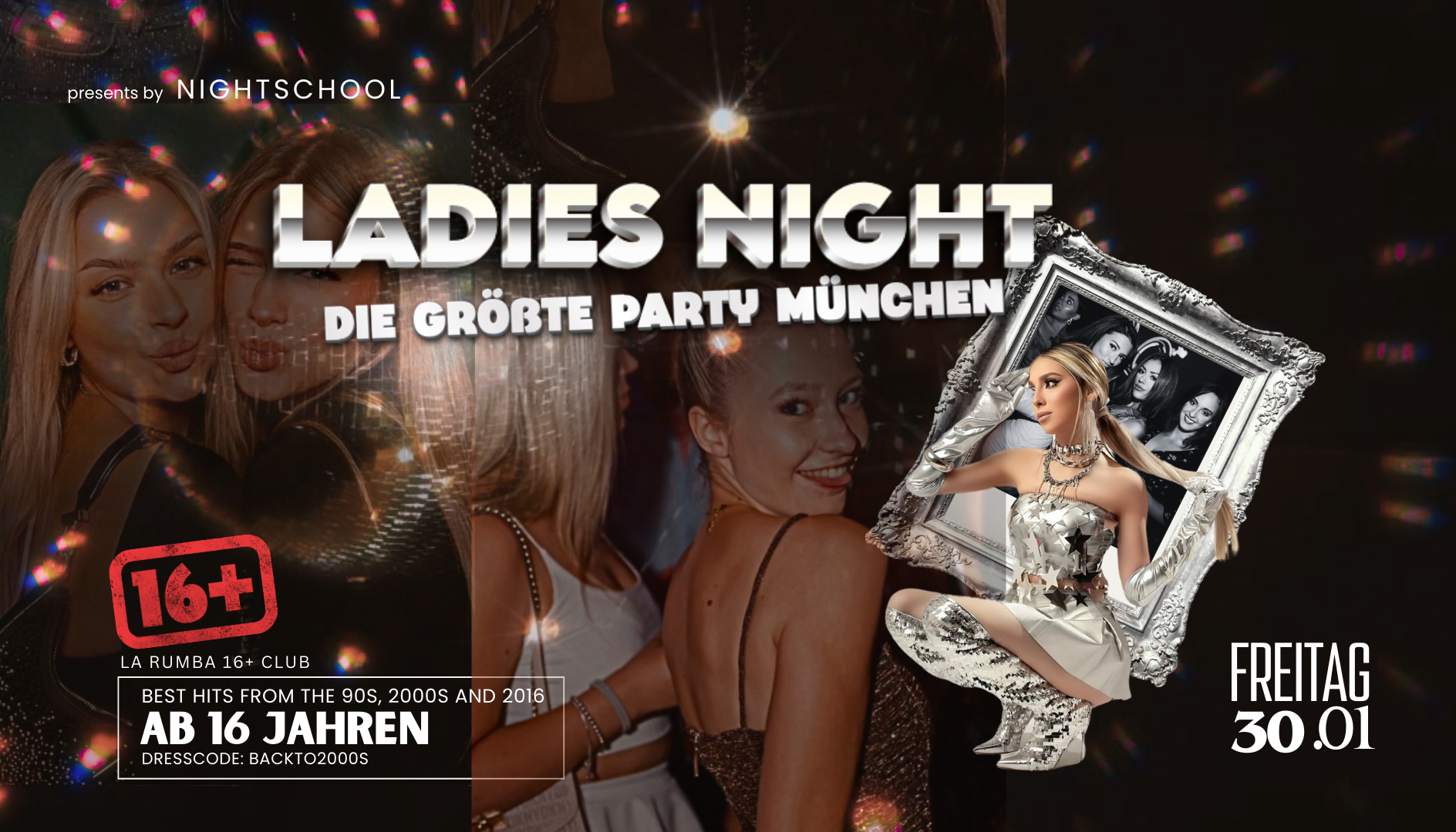 LADIES NIGHT – Die legendäre NIGHTSCHOOL Party Münchens 16+