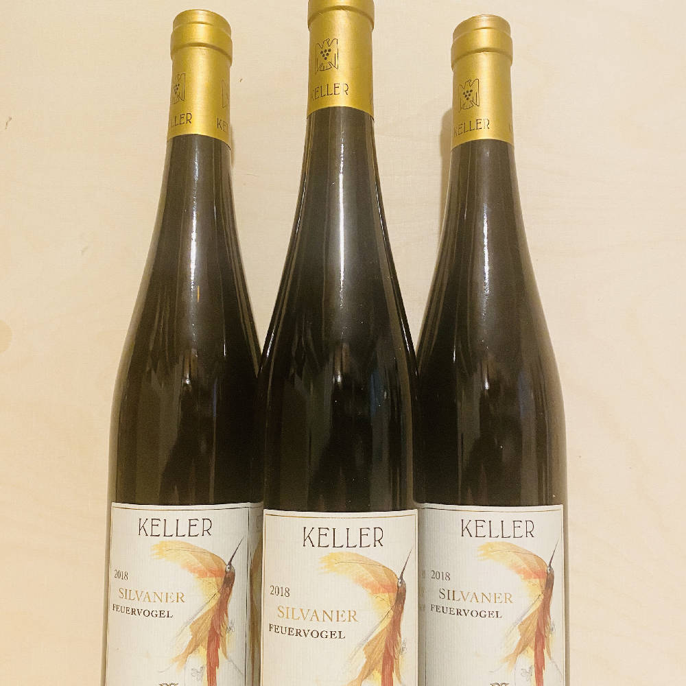 3 x 2018er Feuervogel Silvaner trocken, Weingut Keller