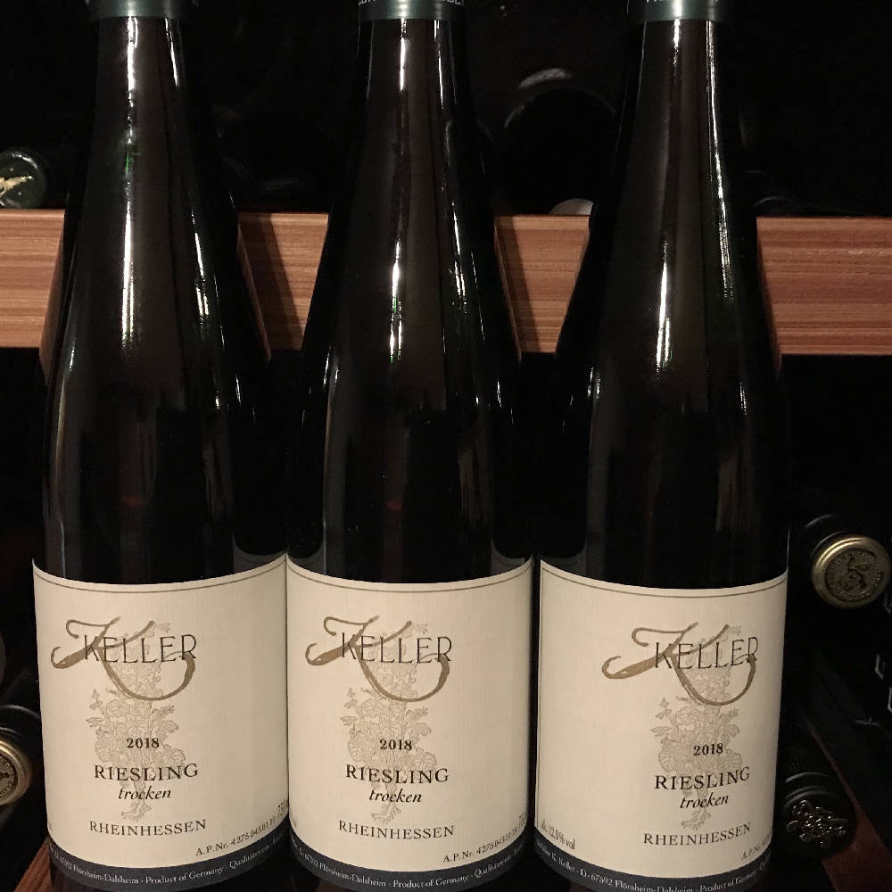 3 Fl. Keller Riesling trocken 2018