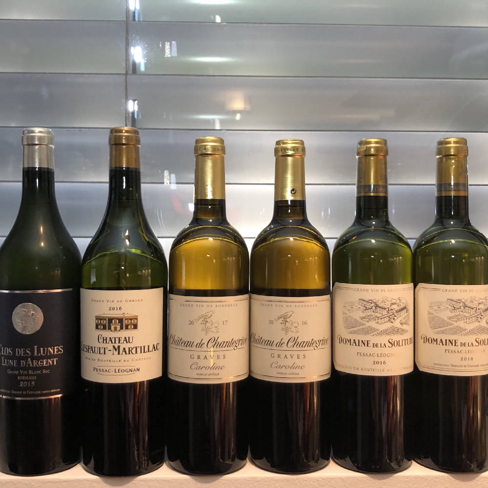 Probierpaket Weisser Bordeaux: Clos des Lunes, Espault Martillac, Chantegrives, Domaine de la Solitude