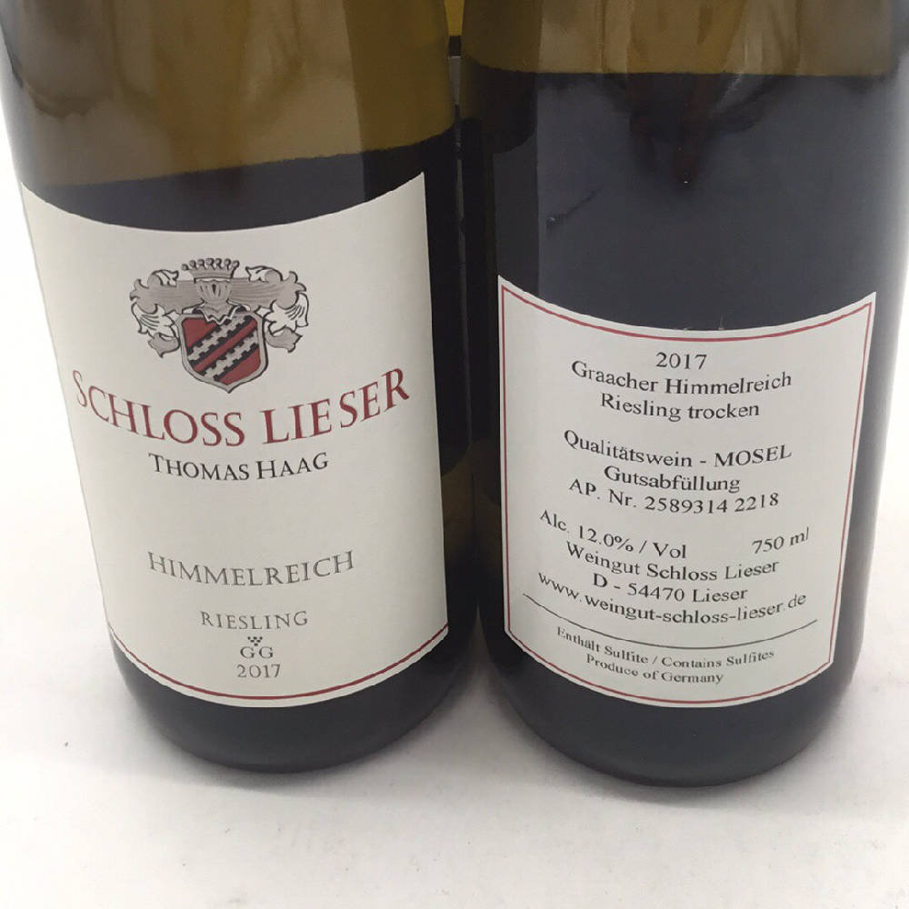 3x 2017 Weingut Schloß Lieser Graacher Himmelreich GG Riesling