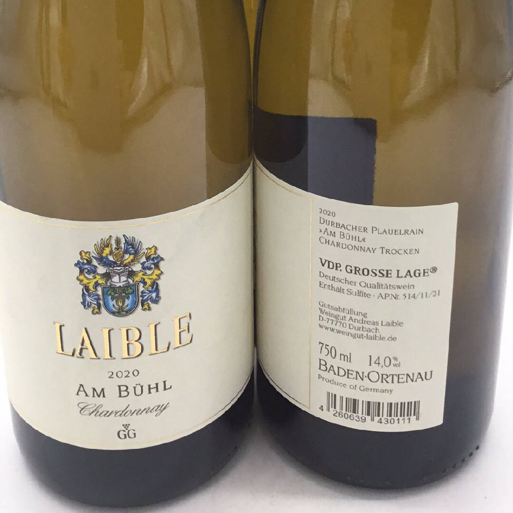 3x 2020 Weingut Andreas Laible  Am Bühl GG Chardonnay 