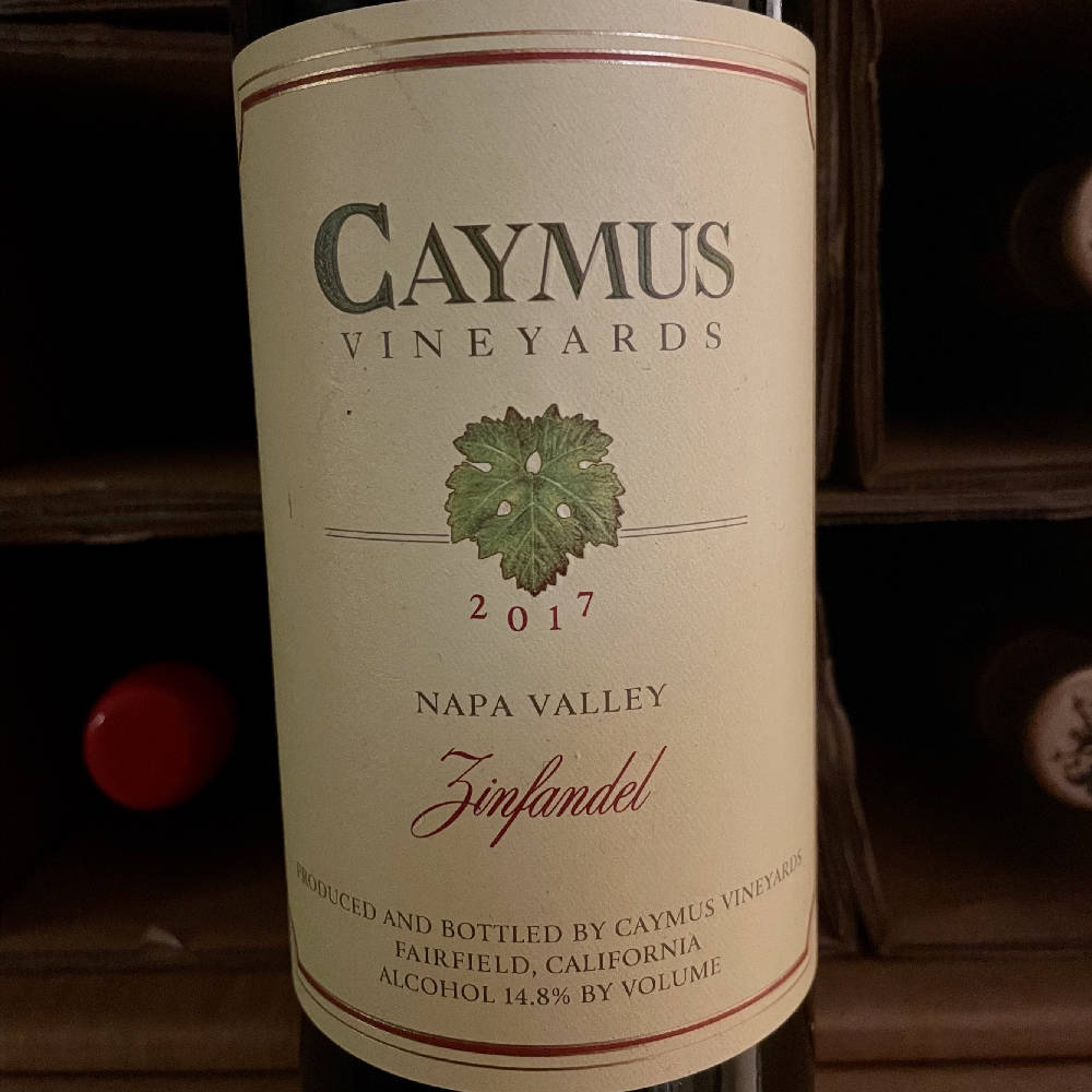 2017 Zinfandel Caymus Vineyards Napa Valley