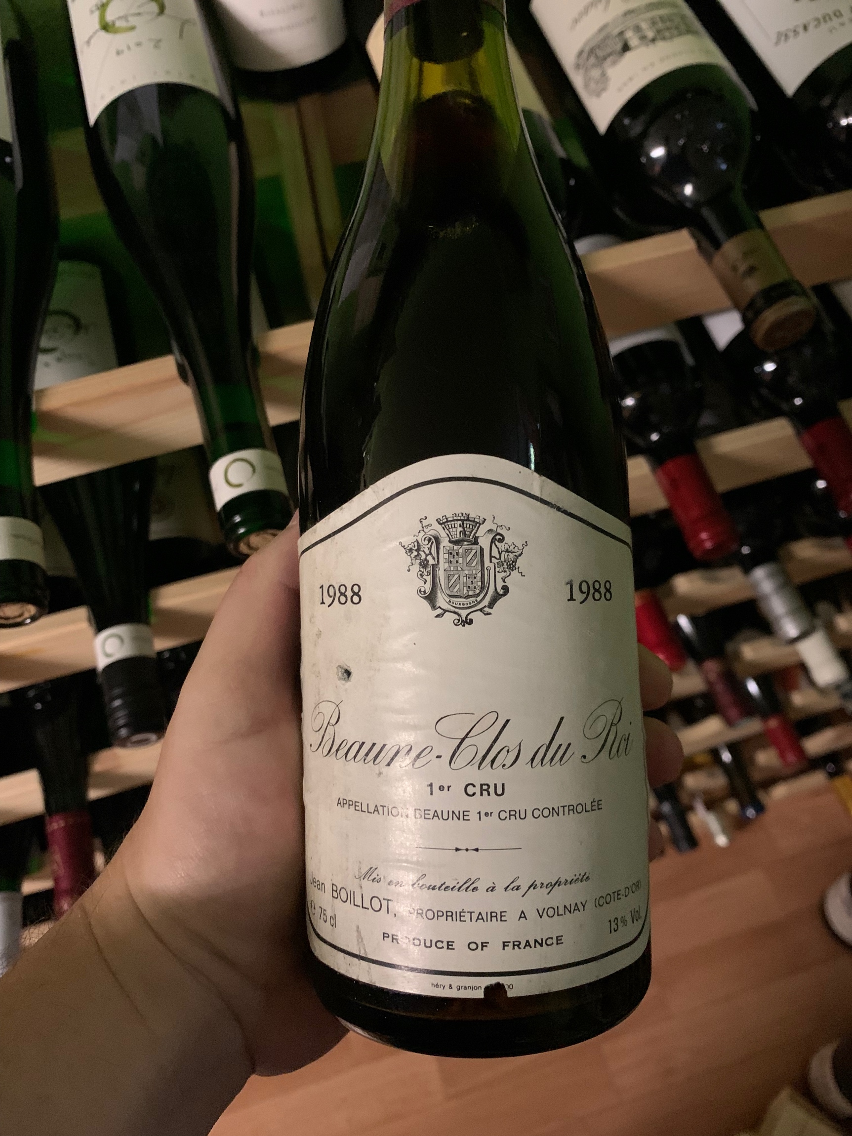 1er Cru Clos du Roi - Boillot - Fix inkl Shipping 1988