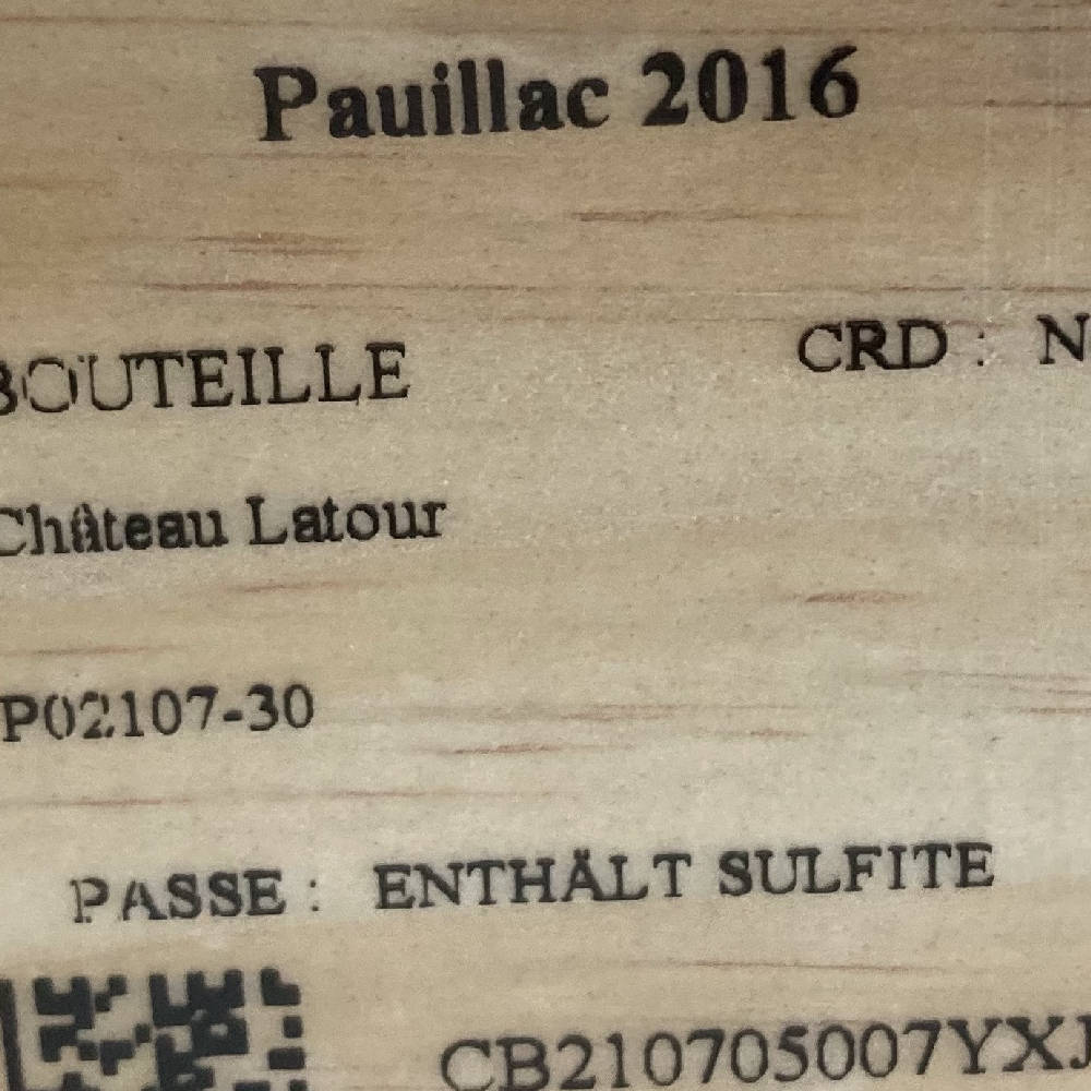 Pauillac de Latour 2016