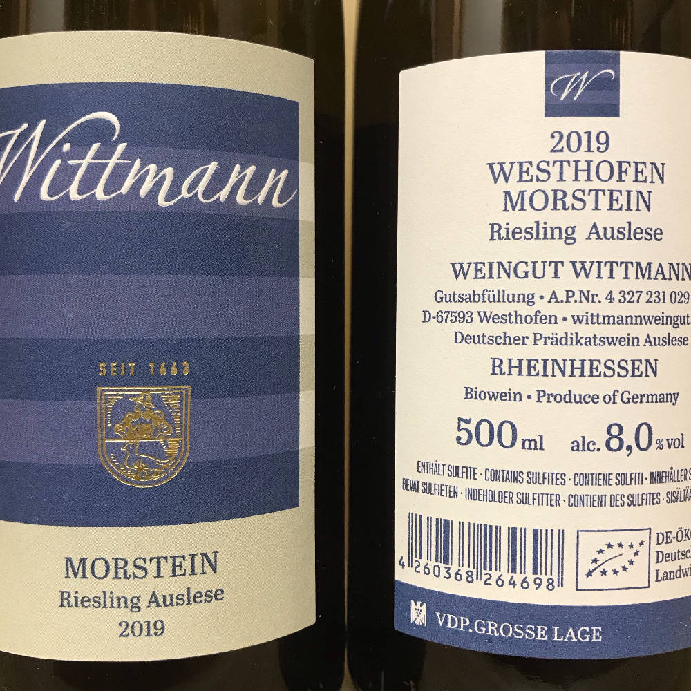 Wittmann Morstein Auslese 2019