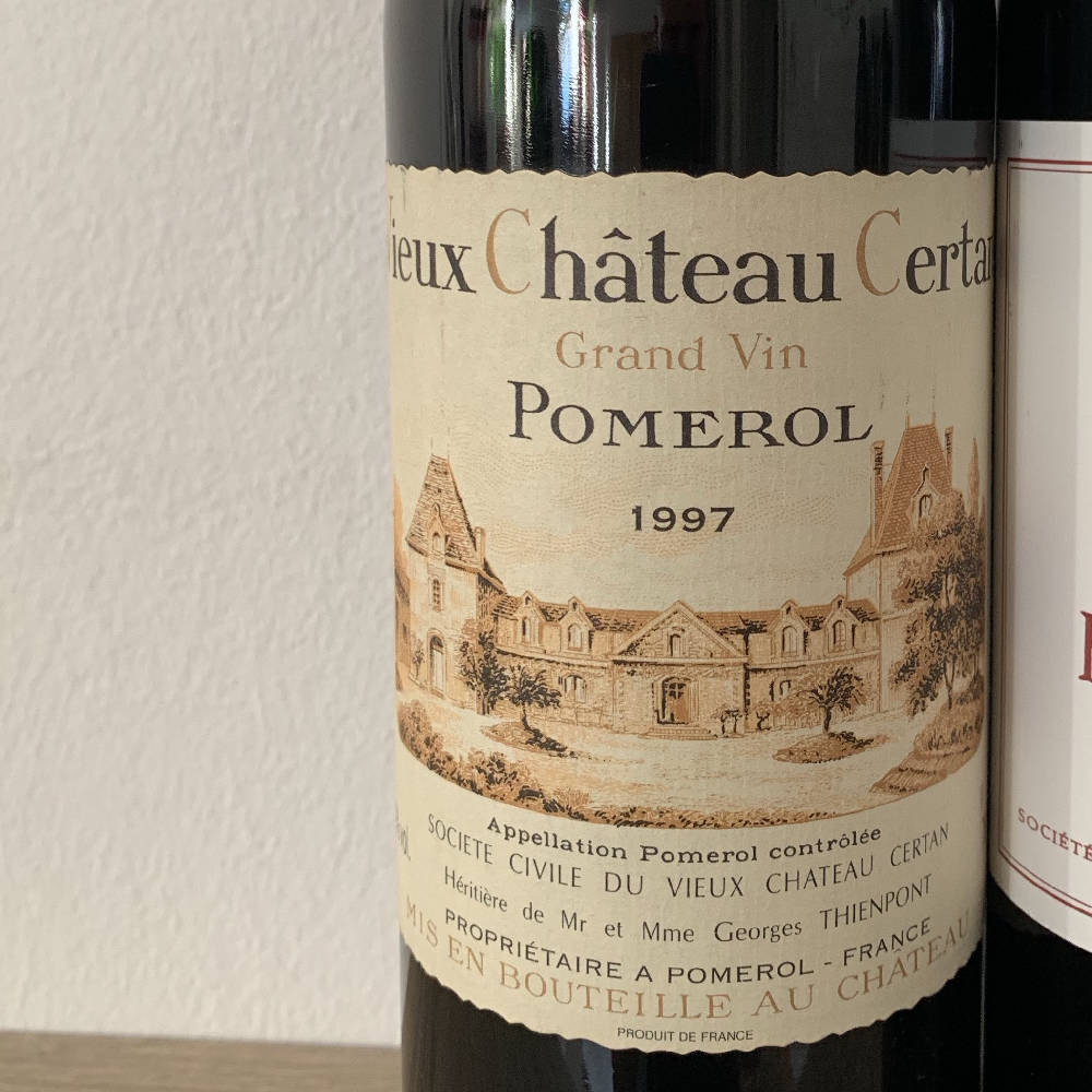 perfekte flasche 1997 vieux chateau certan