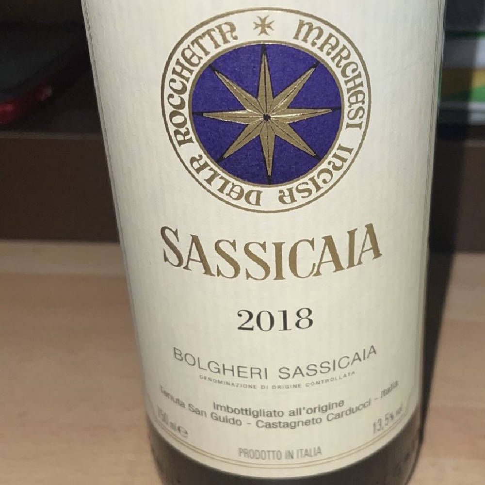 2018 Sassicaia 