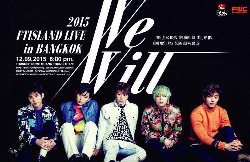 2015 WE WILL FTISLAND LIVE IN BANGKOK