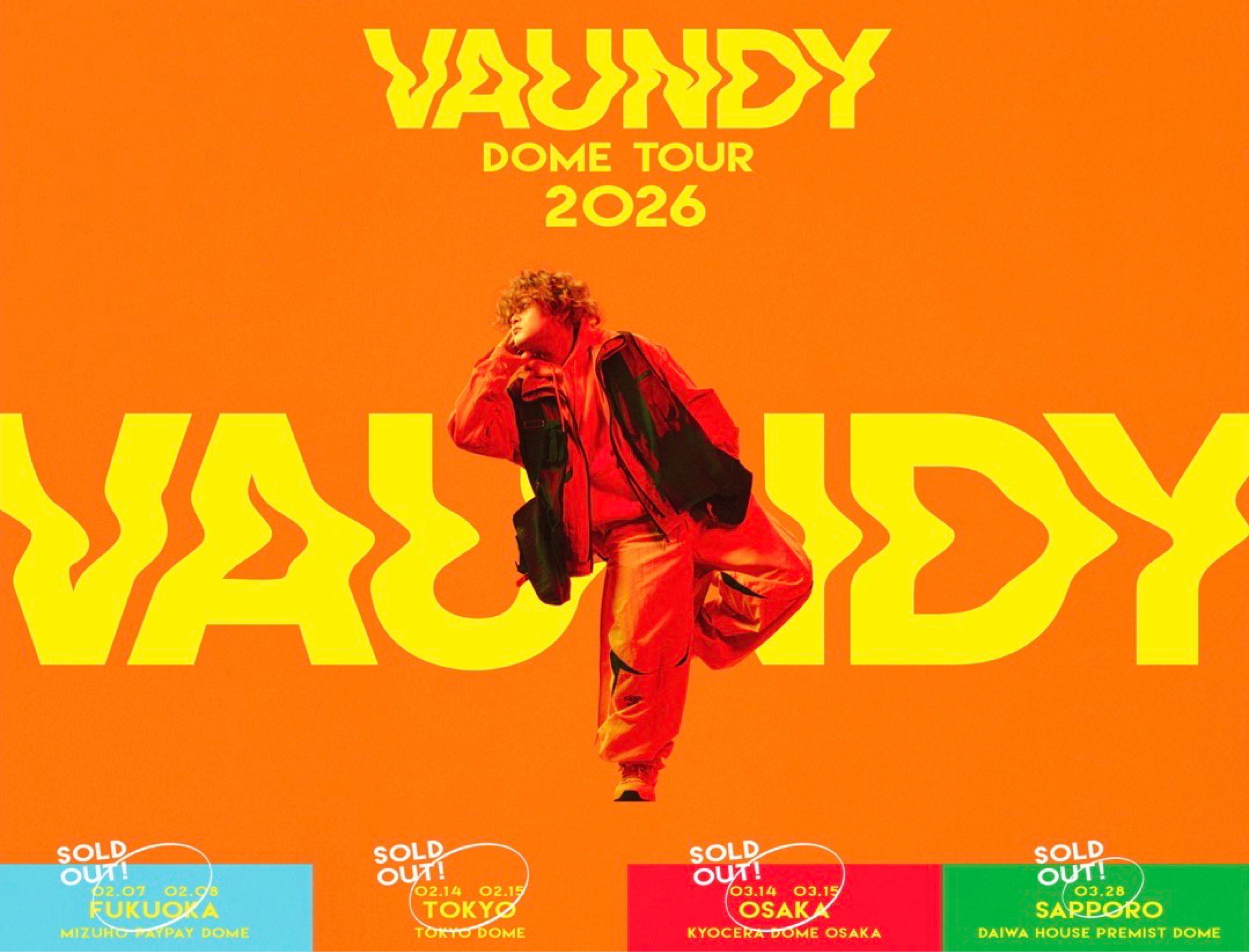 Vaundy dome tour 2026 “Silence”