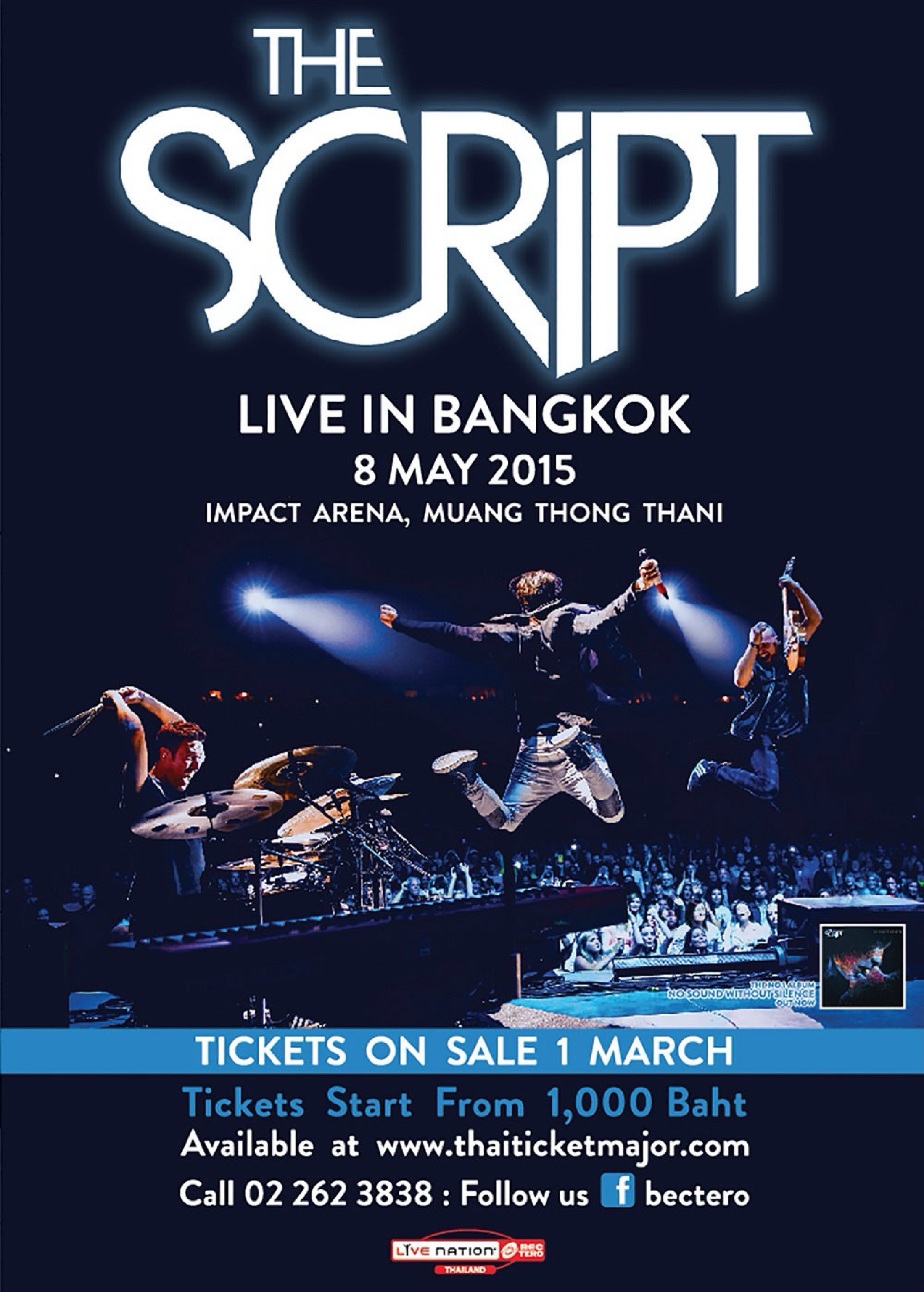 No Sound Without Silence Tour: The Script Live in bangkok