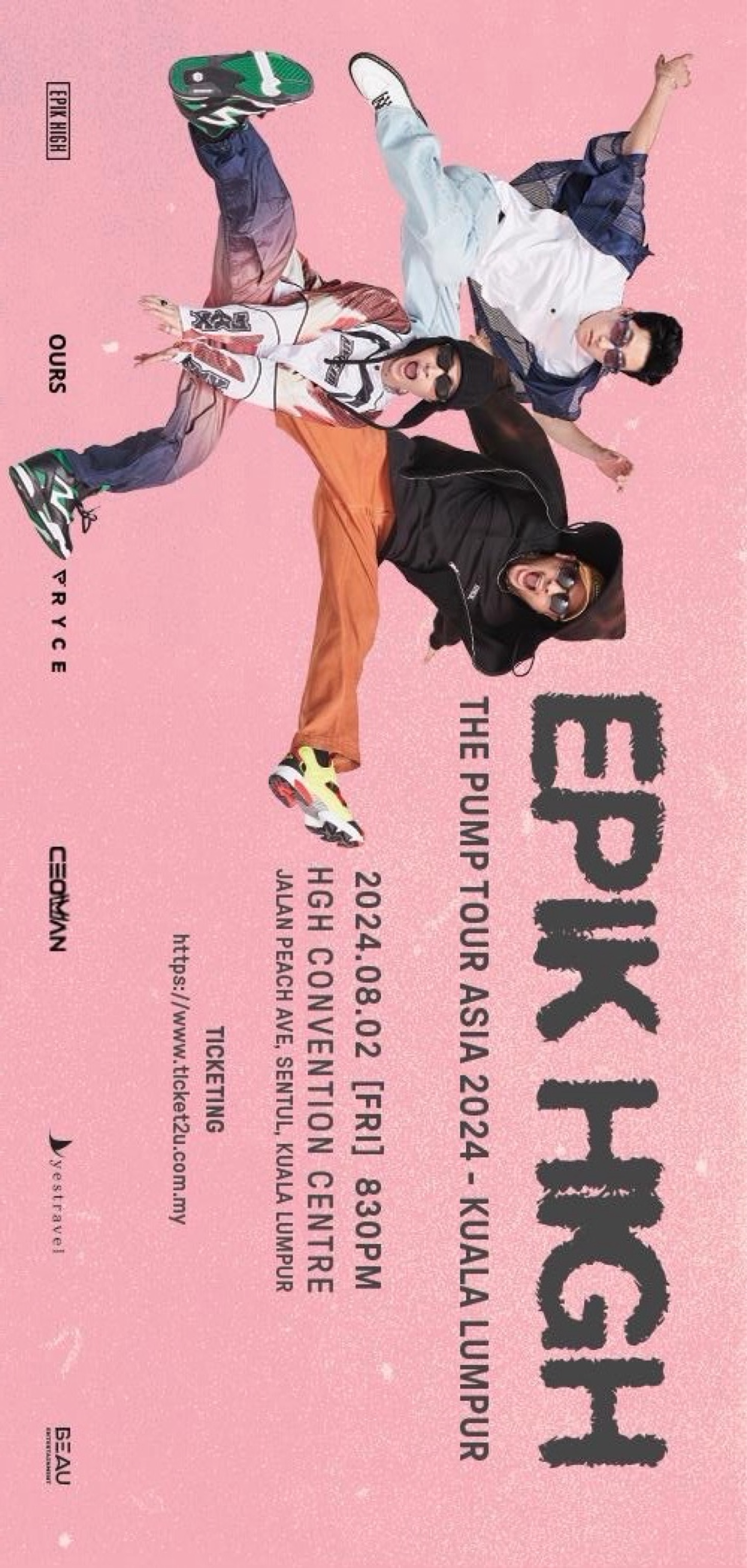 Epik High The Pump Tour Asia 2024 in Kuala Lumpur