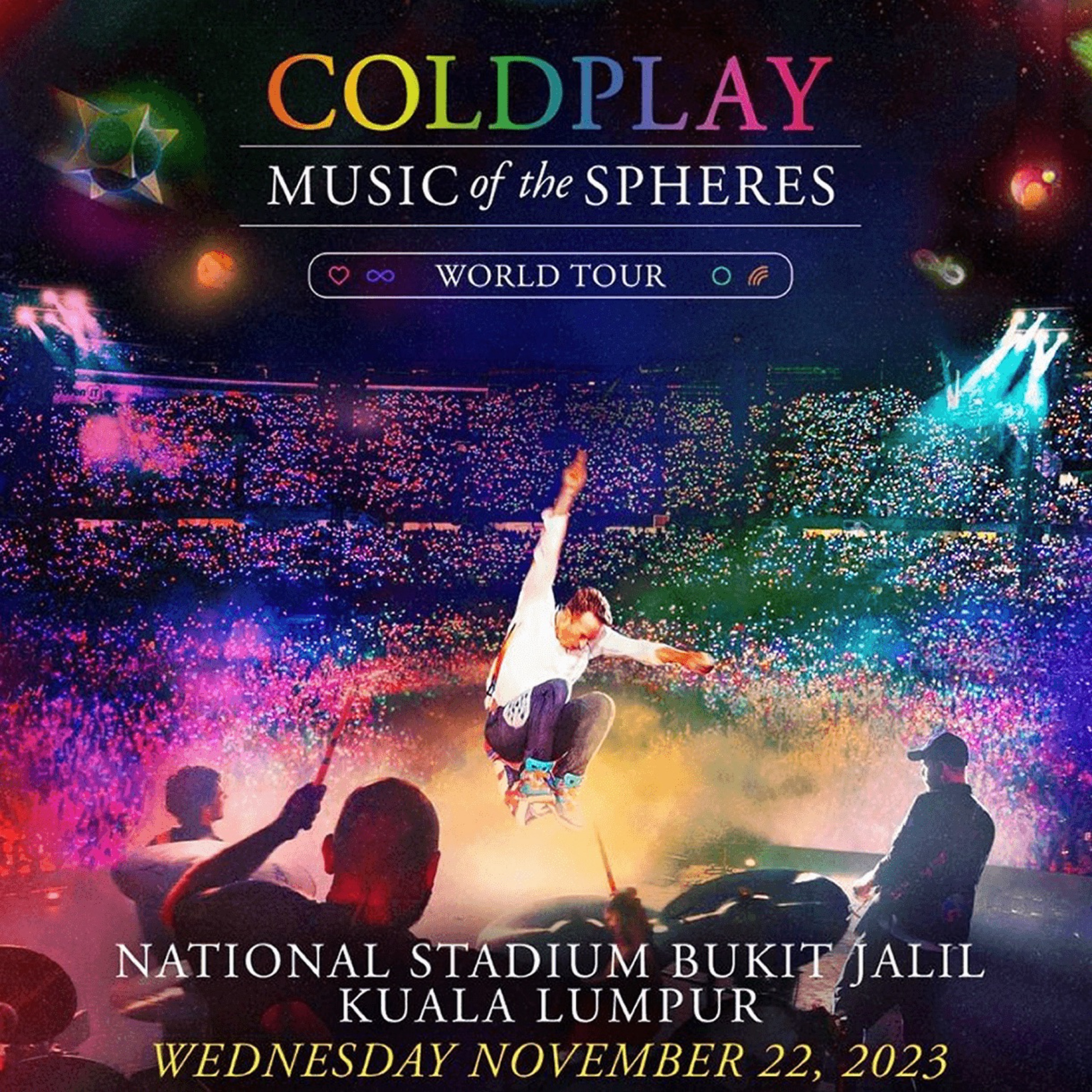 COLDPLAY 'Music of the Sphere' World Tour in Kuala Lumpur