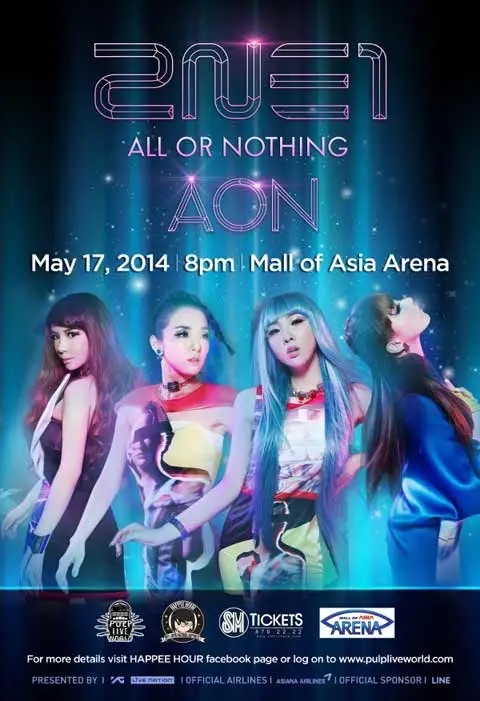 2NE1 “All or Nothing” (AON) World Tour in Manila