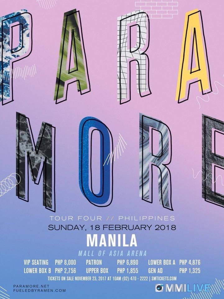 Paramore Tour Four in Manila