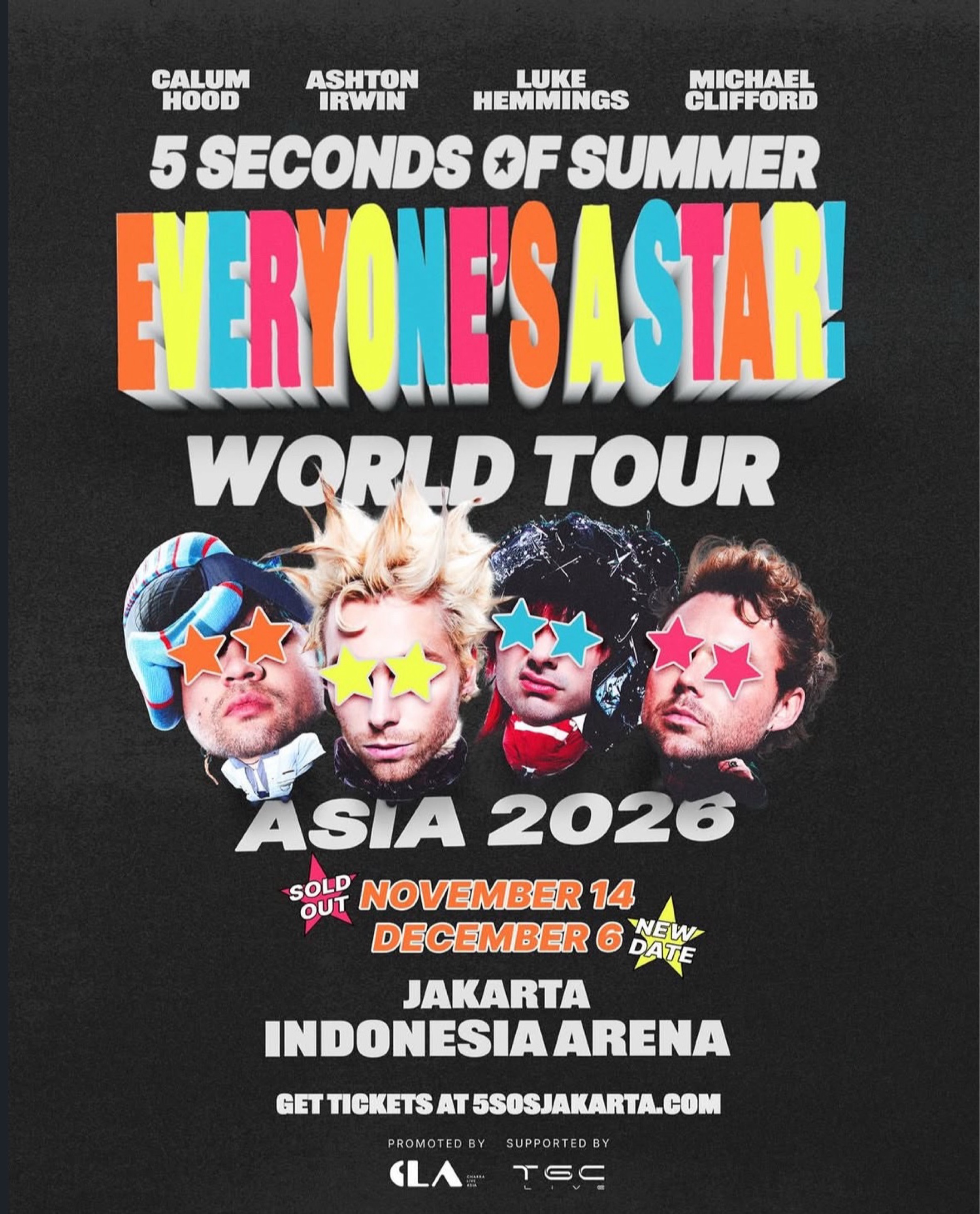 5 SECONDS OF SUMMER EVERYONE'S A STAR! JAKARTA