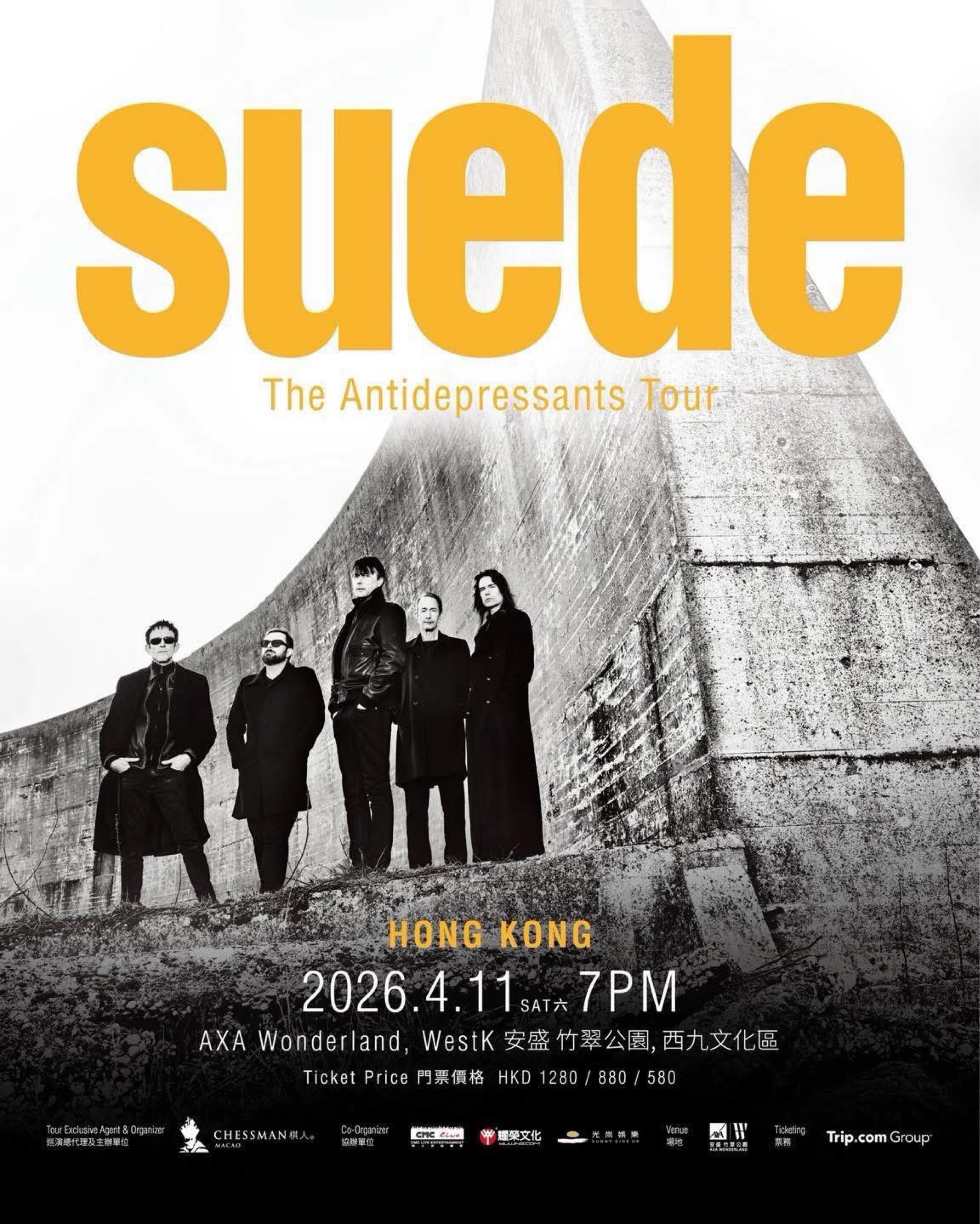 Suede 《The Antidepressants Tour》in Hong Kong