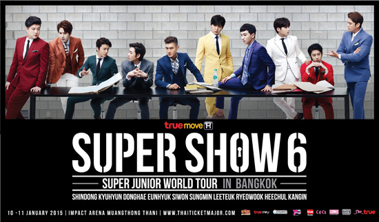TrueMove H presents SUPER JUNIOR WORLD TOUR SUPER SHOW 6 in BANGKOK