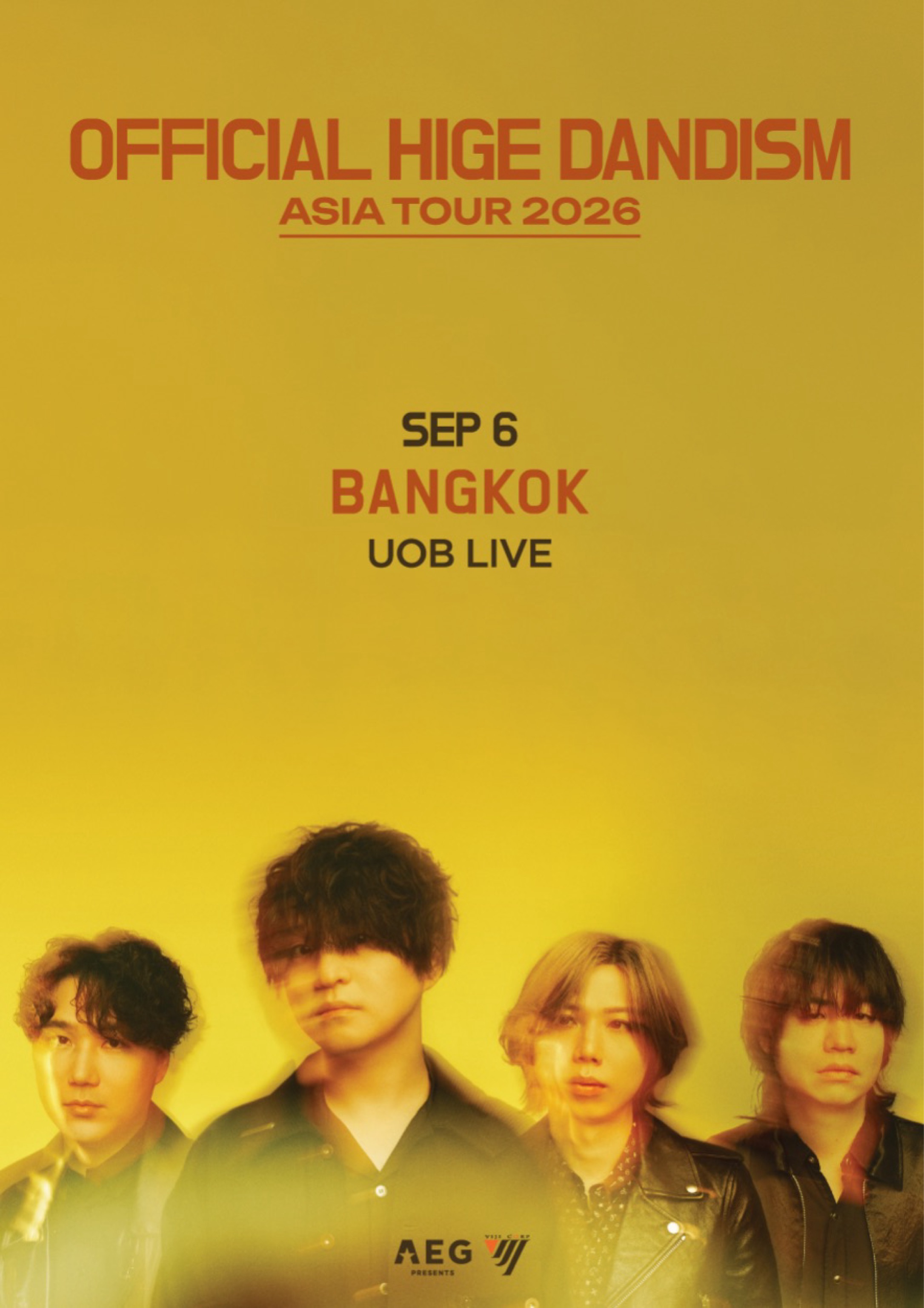 OFFICIAL HIGE DANDISM ASIA TOUR 2026 in BANGKOK