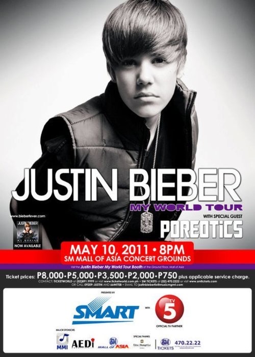 Justin Bieber My World Tour