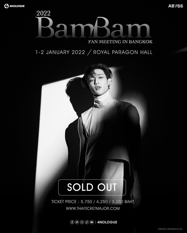 2022 BamBam FAN MEETING IN BANGKOK