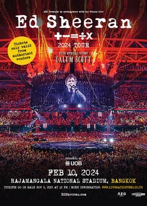 Ed Sheeran ‘+ - = ÷ x’ Mathematics Tour Bangkok 2024