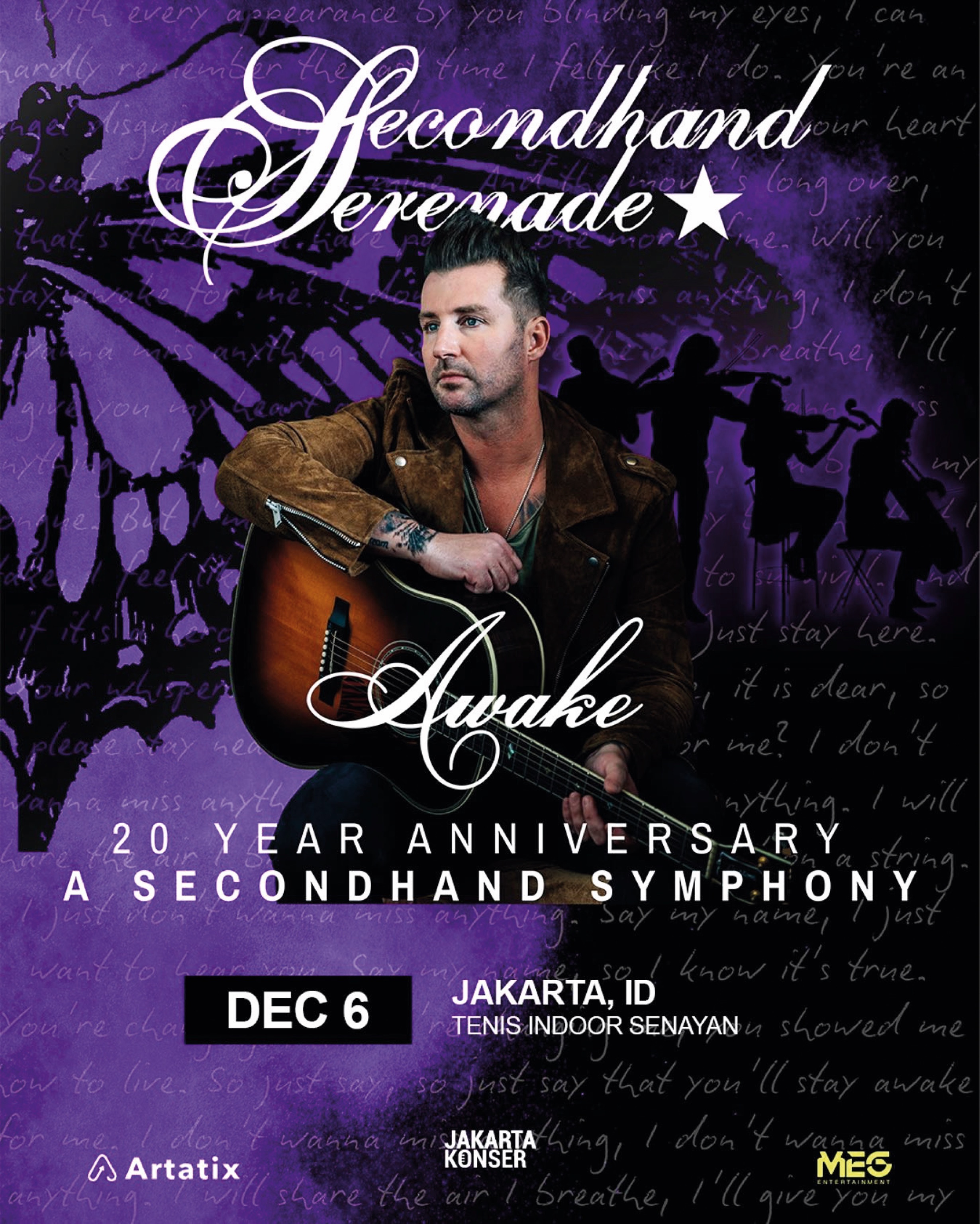 SECONDHAND SERENADE AWAKE 20-YEAR ANNIVERSARY TOUR IN JAKARTA