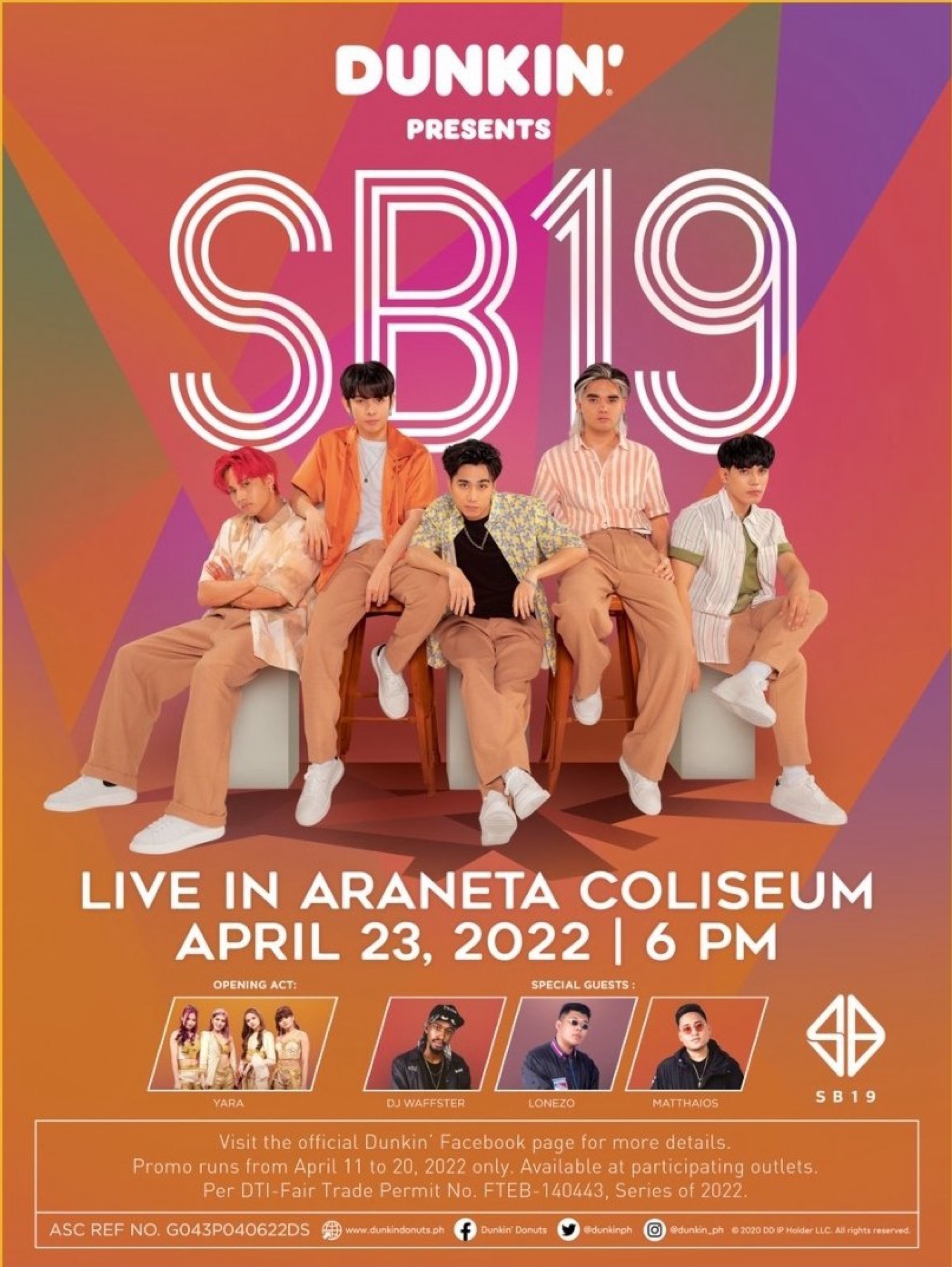 Dunkin’ Presents SB19 Live in Araneta