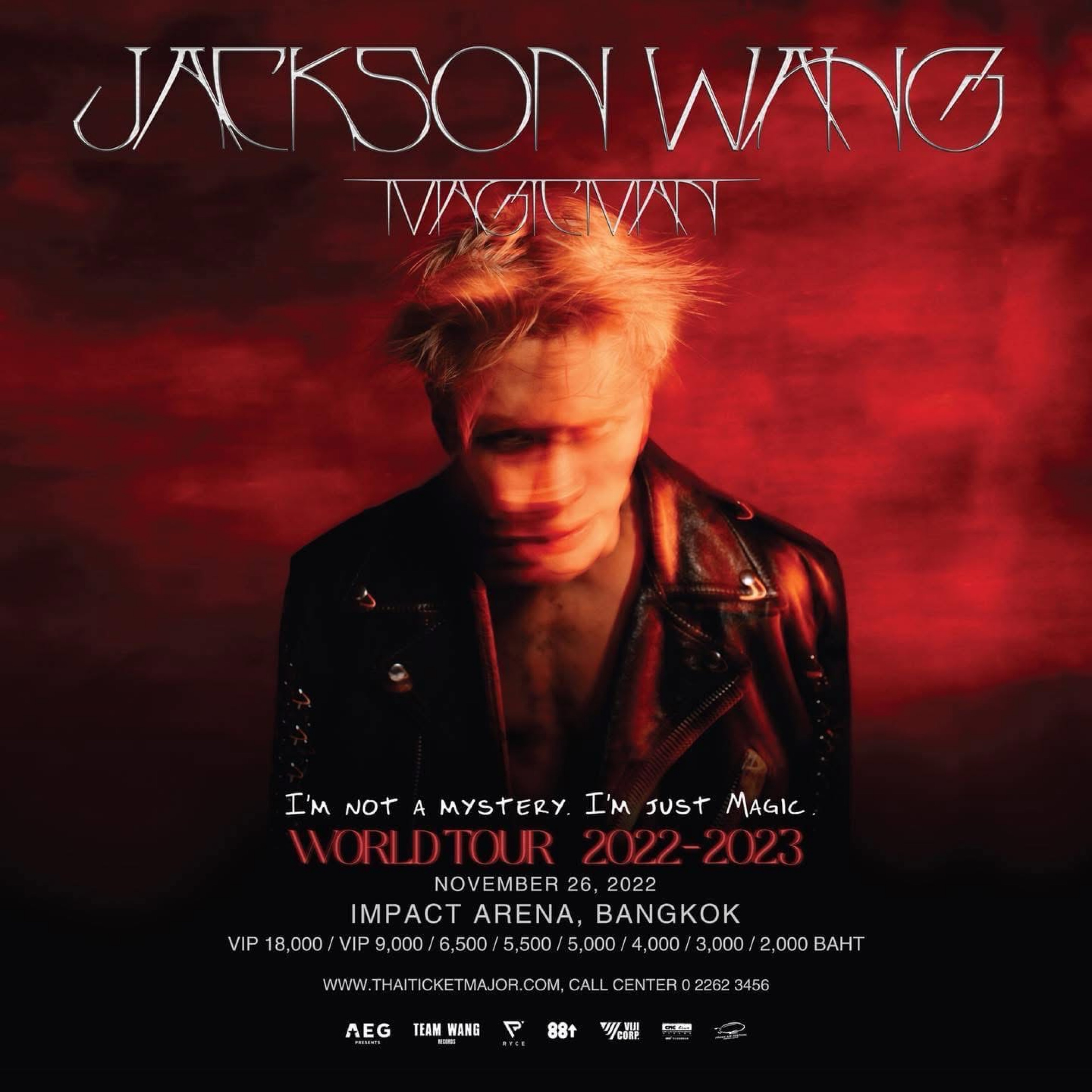 JACKSON WANG MAGIC MAN WORLD TOUR 2022 BANGKOK