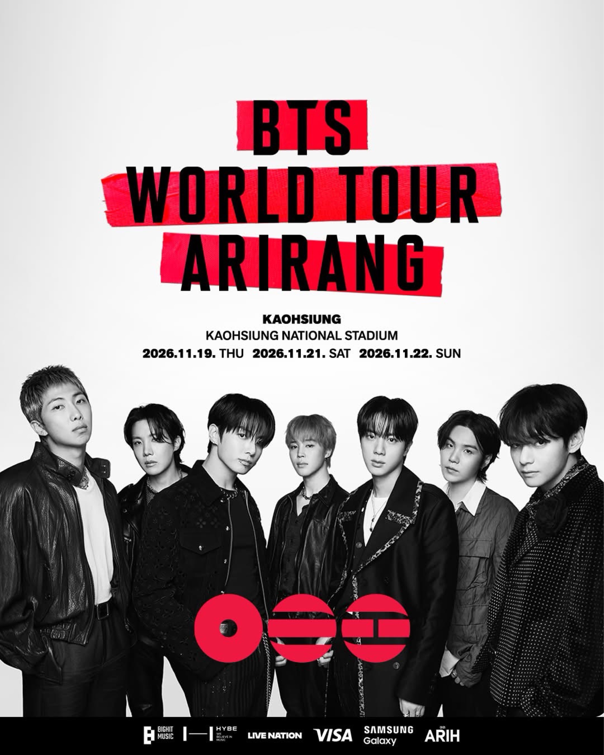 BTS WORLD TOUR ’ARIRANG’ IN KAOHSIUNG
