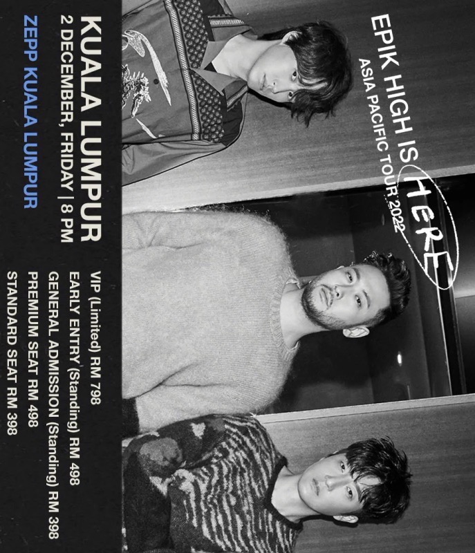 Epik High Is Here Asia Pacific Tour 2022 in Kuala Lumpur