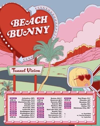 BEACH BUNNY ‘TUNNEL VISION’ IN SAN DIEGO