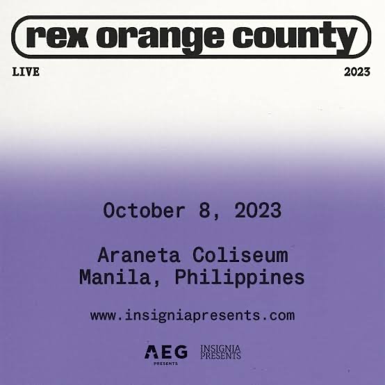 REX ORANGE COUNTY Live in Manila