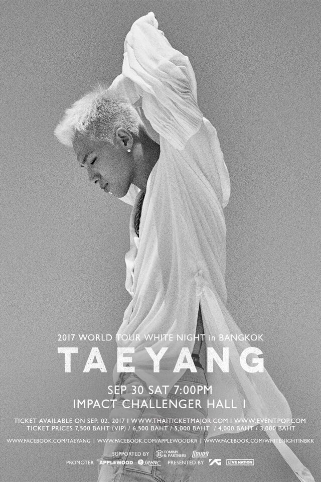 TAEYANG 2017 WORLD TOUR <WHITE NIGHT> IN BANGKOK