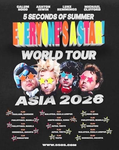 5 SECONDS OF SUMMER: EVERYONE’S A STAR! WORLD TOUR