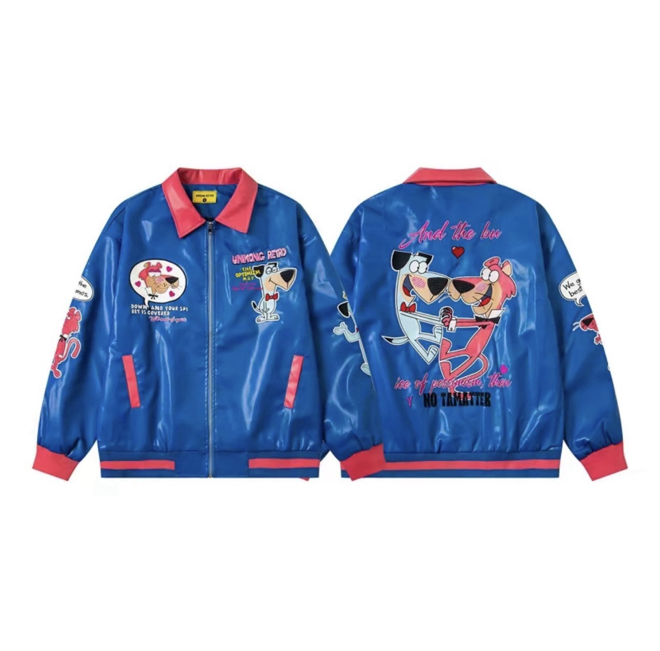 Blue cartoon-print jacket — photo 3