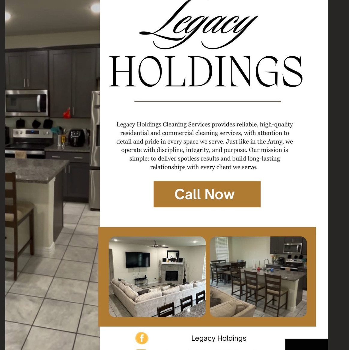 Legacy Holdings Cleaning Service